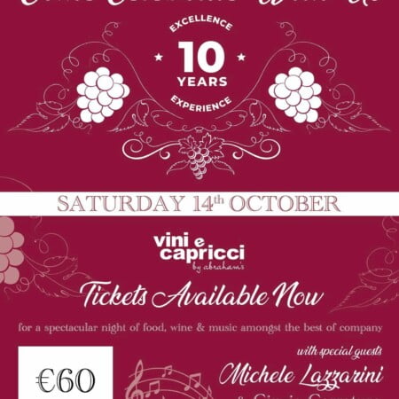 Vini e Capricci’s 10 Year Anniversary
