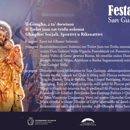 Festa San Ġużepp – It-Tielet Jum Tat-Tridu Solenni