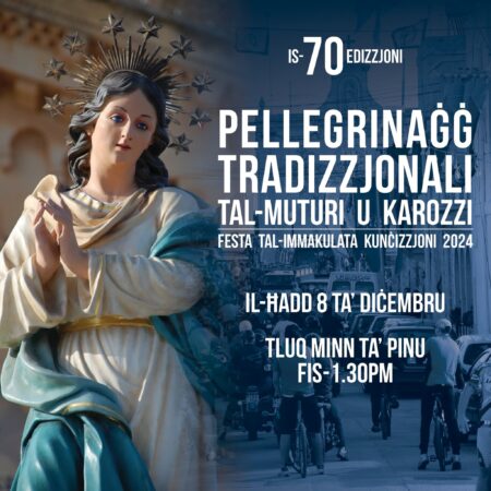 Pellegrinaġġ Tradizzjonali Bir-Roti, Muturi, u Karozzi – Immakulata Kunċizzjoni Feast