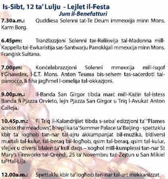Madonna Tas-Sokkors – Lejlet Il-Festa