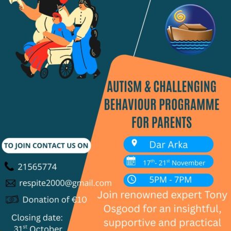 Autism and Challenging Behaviour Programme For Parents