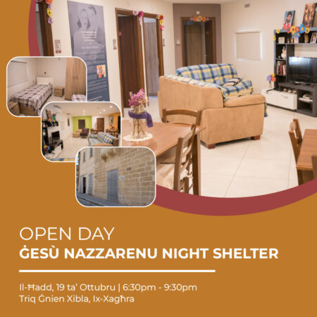 Ġesù Nazzarenu Night Shelter Open Day