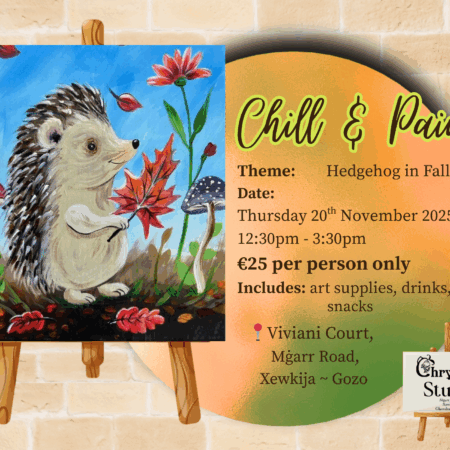 Chill & Paint: Hedgehog In Fall